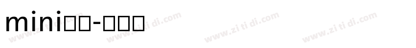 mini简圆字体转换