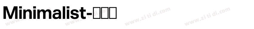 Minimalist字体转换