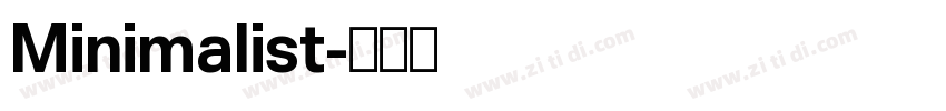 Minimalist字体转换