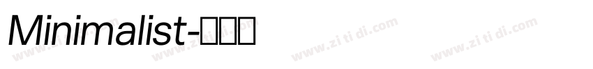 Minimalist字体转换