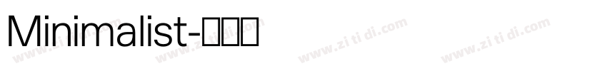 Minimalist字体转换