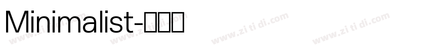 Minimalist字体转换