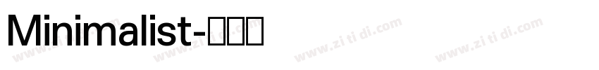 Minimalist字体转换