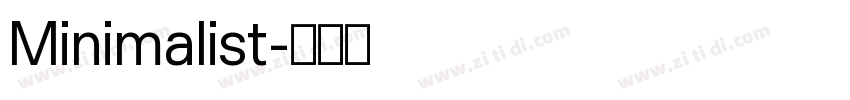 Minimalist字体转换