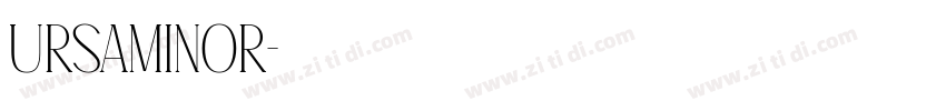 Ursaminor字体转换