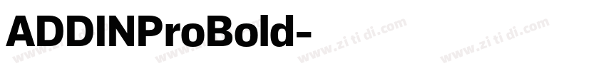 ADDINProBold字体转换