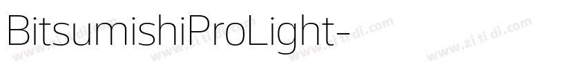 BitsumishiProLight字体转换