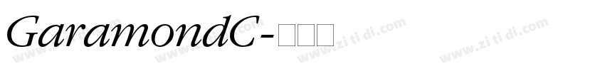 GaramondC字体转换