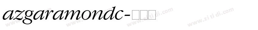 azgaramondc字体转换