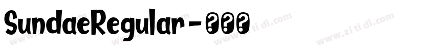 SundaeRegular字体转换