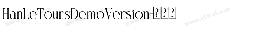 HanLeToursDemoVersion字体转换