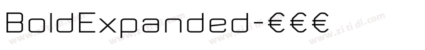 BoldExpanded字体转换 BoldExpanded字体转换