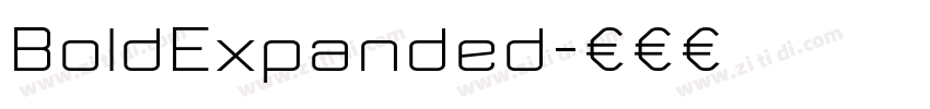 BoldExpanded字体转换 BoldExpanded字体转换