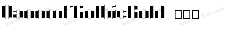 NanumfGothicBold字体转换