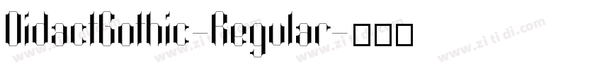 DidactGothic-Regular字体转换