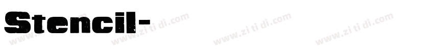 Stencil字体转换