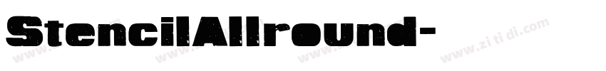 StencilAllround字体转换