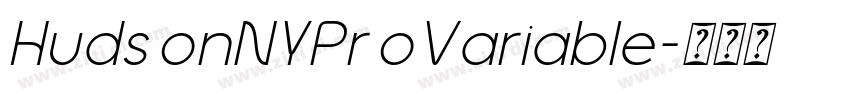 HudsonNYProVariable字体转换 HudsonNYProVariable字体转换