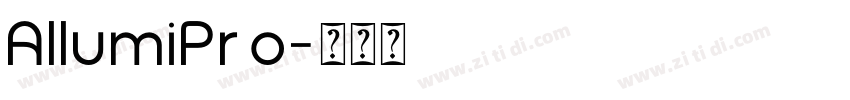 AllumiPro字体转换