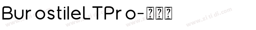 BurostileLTPro字体转换