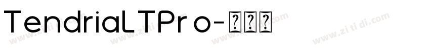 TendriaLTPro字体转换
