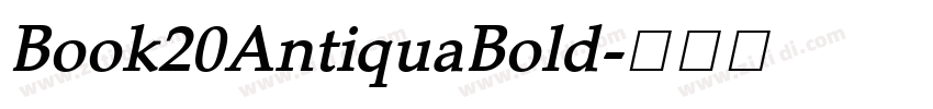 Book20AntiquaBold字体转换