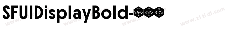 SFUIDisplayBold字体转换