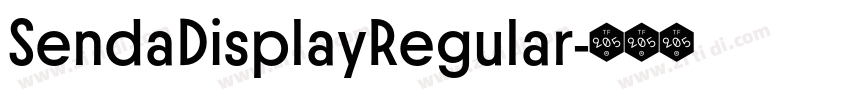 SendaDisplayRegular字体转换
