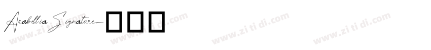 ArabelliaSignature字体转换