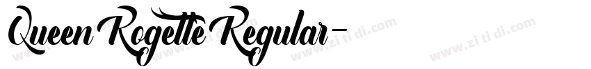 QueenRogetteRegular字体转换