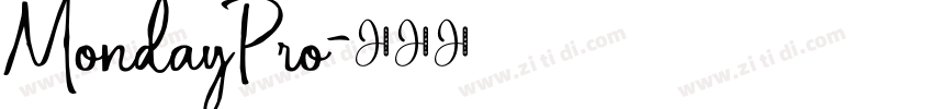 MondayPro字体转换