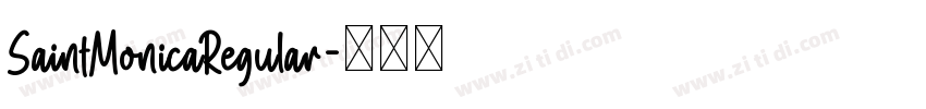 SaintMonicaRegular字体转换