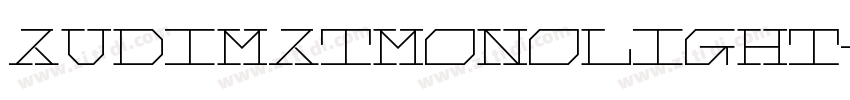 AudimatMonoLight字体转换