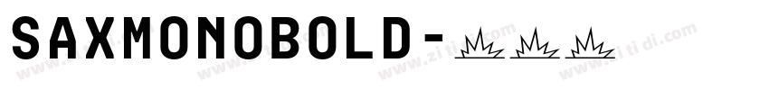 saxMonoBold字体转换