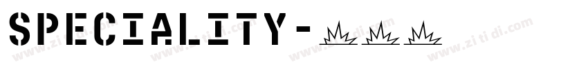 Speciality字体转换