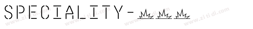 Speciality字体转换