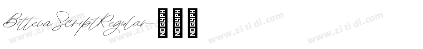 BittevaScriptRegular字体转换 BittevaScriptRegular字体转换
