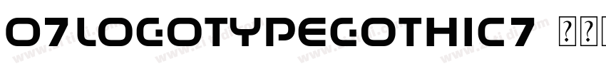 07LogoTypeGothic7字体转换
