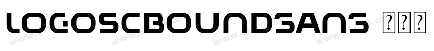 logoSCboundsans字体转换