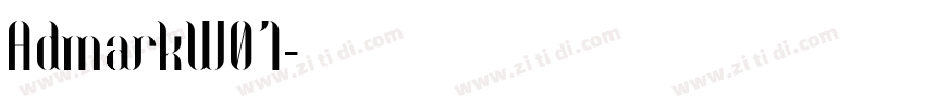AdmarkW01字体转换