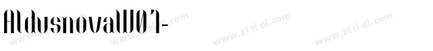 AldusnovaW01字体转换