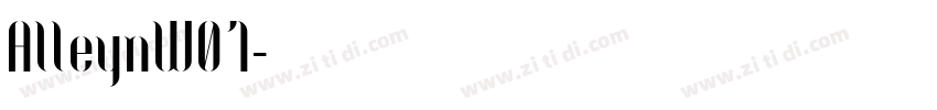 AlleynW01字体转换
