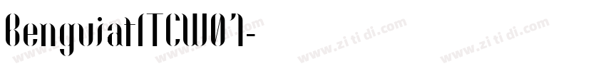 BenguiatITCW01字体转换