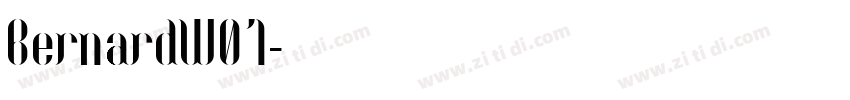 BernardW01字体转换