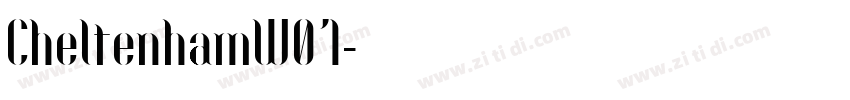 CheltenhamW01字体转换
