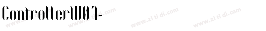 ControllerW01字体转换