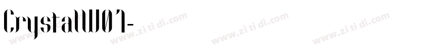 CrystalW01字体转换