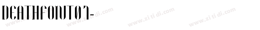 DEATHFONT01字体转换