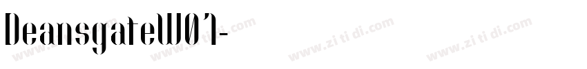 DeansgateW01字体转换