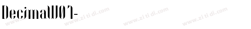 DecimaW01字体转换